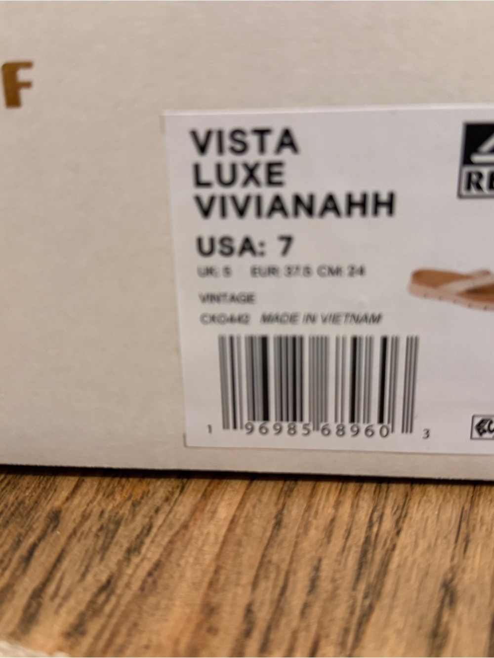 Reef Women’s Vista Luxe Vivianhh Cream/Tan Platform Thong Sandal - Picture 4 of 8
